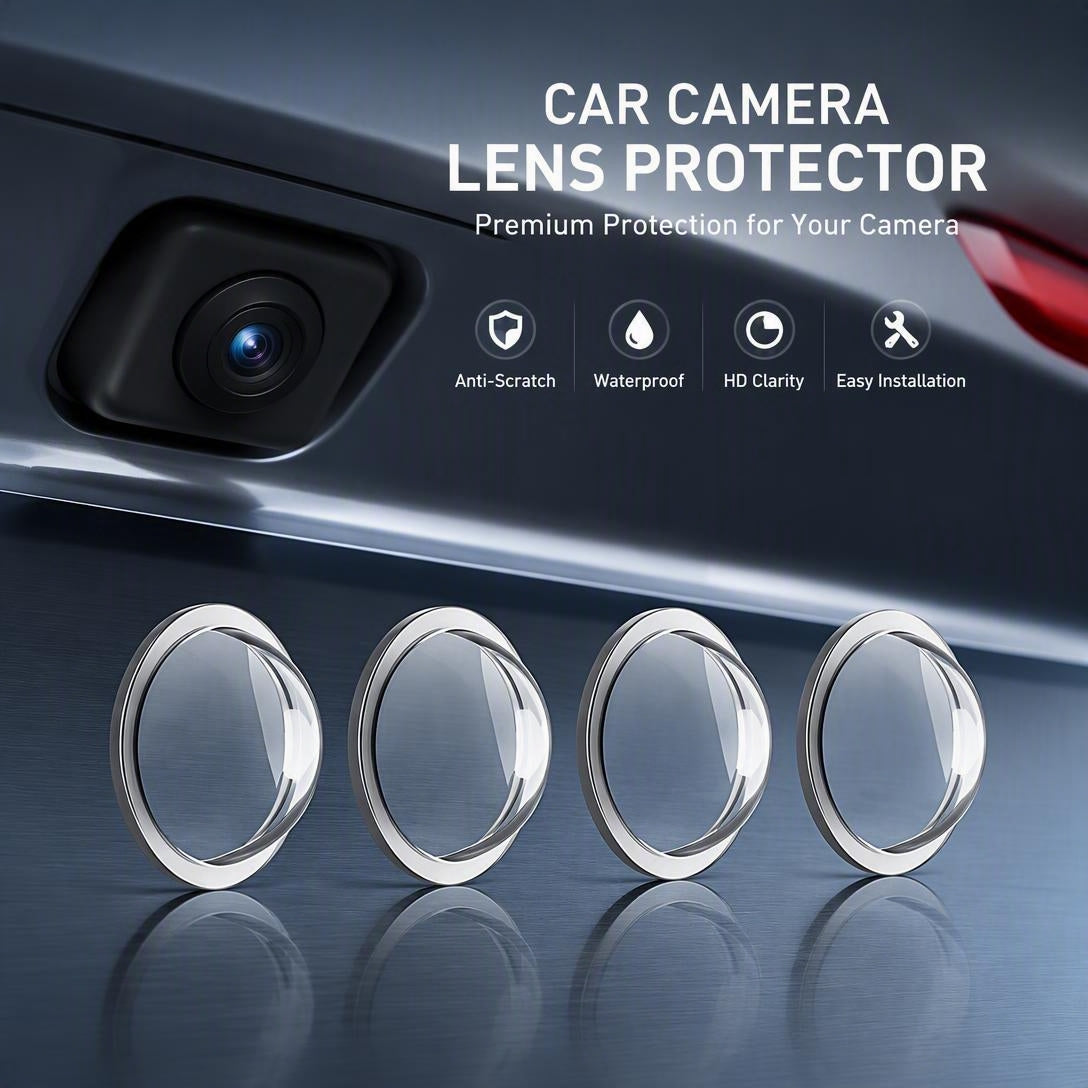 Anti-Scratch Waterproof Car Reversing Cameras Protection for Vehicle Cameras(4 PCS)