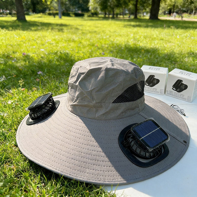 🌞New Solar-Powered Outdoor Cooling Fan Hat
