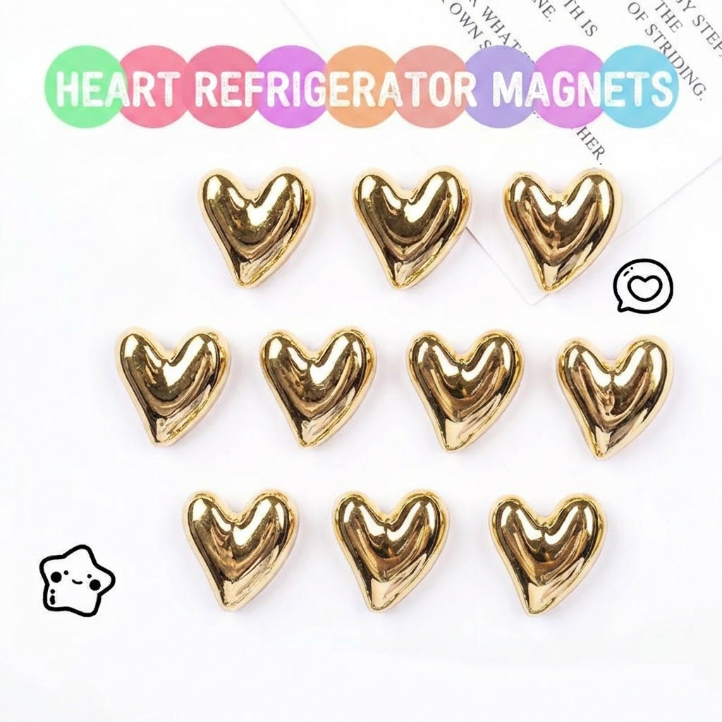 Golden heart shape