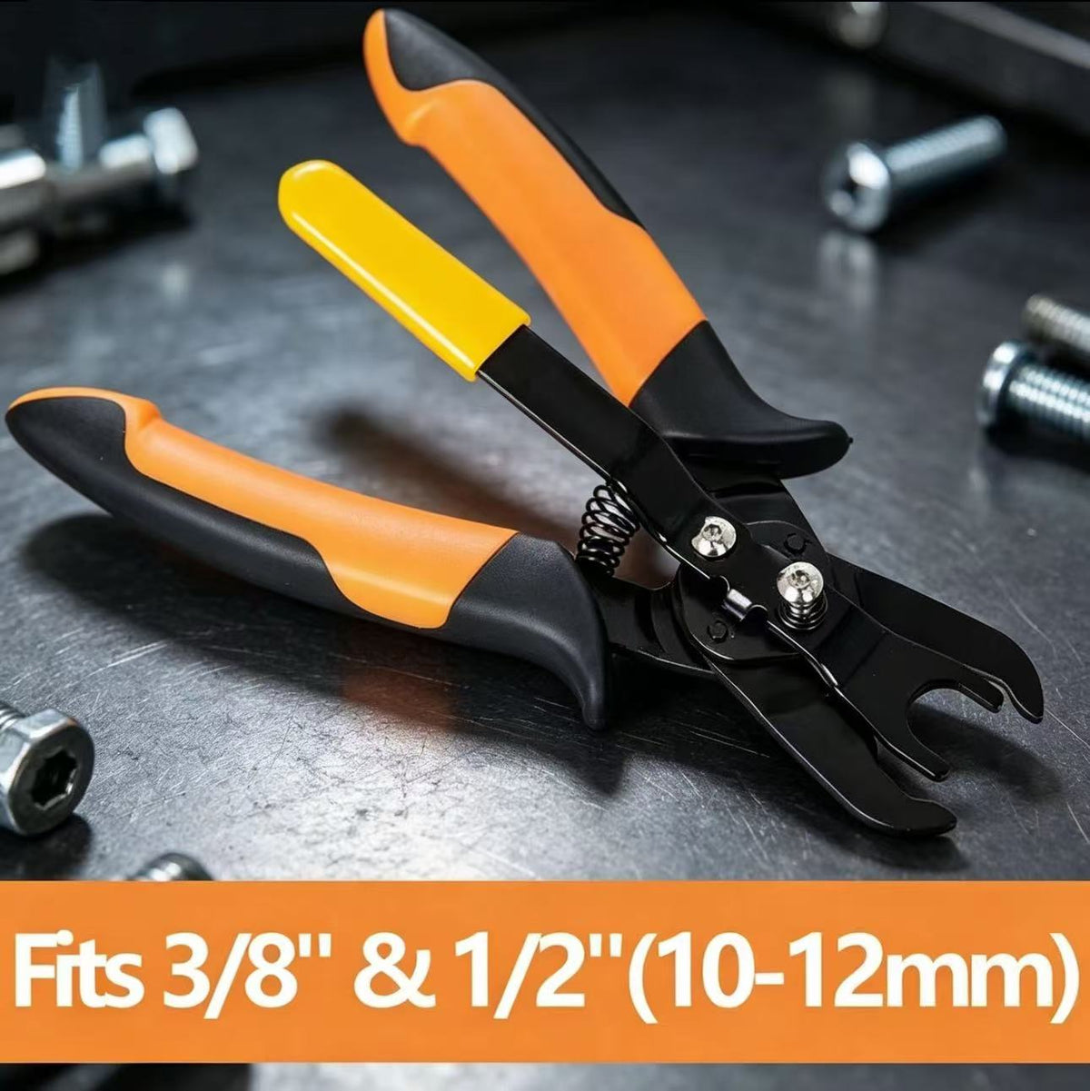 One-Hand Op. Heavy Duty Push-to-Connect Air Hose Connector Remover Pliers