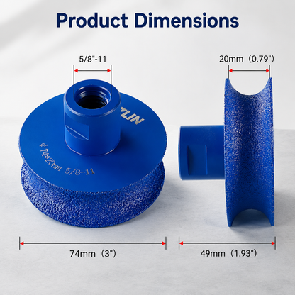 🛠️Diamond semi-circular edge grinding wheel
