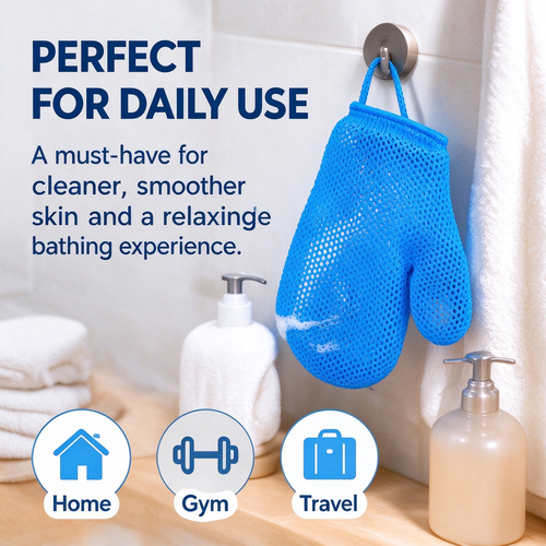 🚿Honeycomb mesh shower scrub gloves