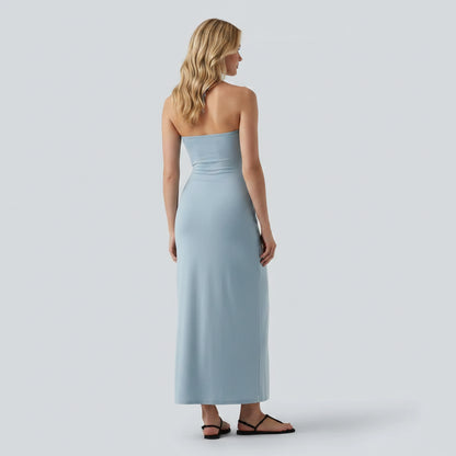 🌊👗 Halter Tie Back Maxi Dress with Pockets
