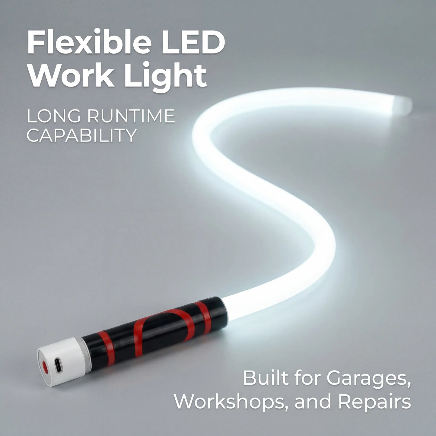 Bendable LED Flashlight Stick – 27" Flexible LED Work Light