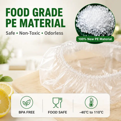 🥗100 PCS Disposable Elastic Food Covers