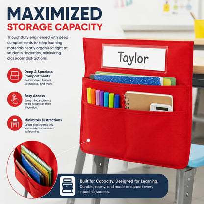 🎒Classroom chair back pocket