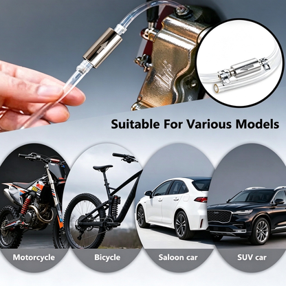 Aluminum Alloy Car Brake Fluid Bleeding Hose Kit – Suitable for Cars and Motorcycles