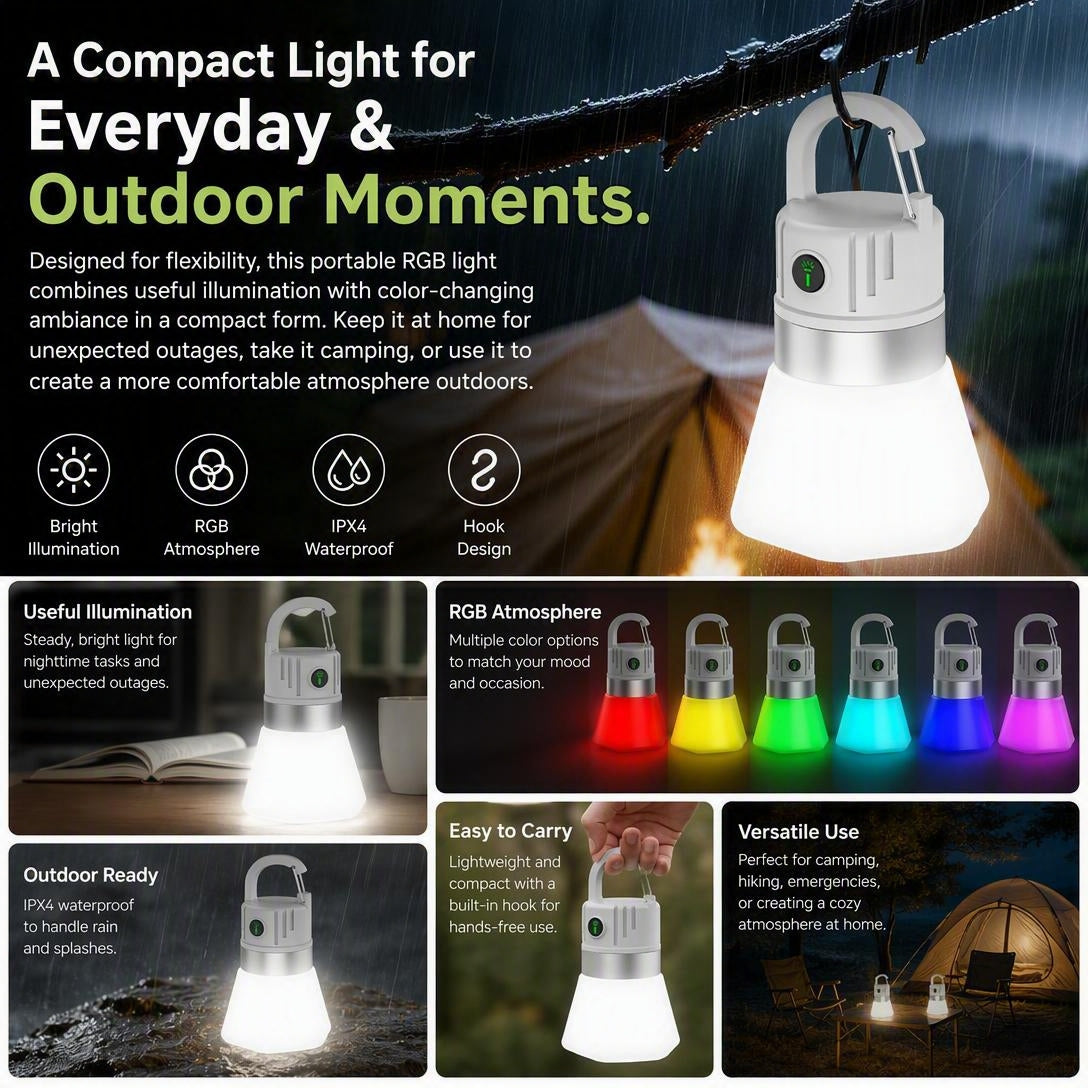 Outdoor Hiking Multi functional Atmosphere Led Light