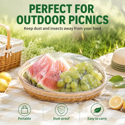 🥗100 PCS Disposable Elastic Food Covers