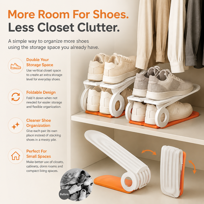 Foldable Space-Saving Shoe Organizer