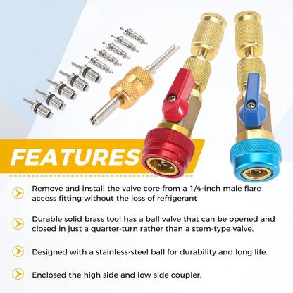 ⚙️ AC Valve Core Remover & Installer — No Gas Loss, DIY Car AC Repair