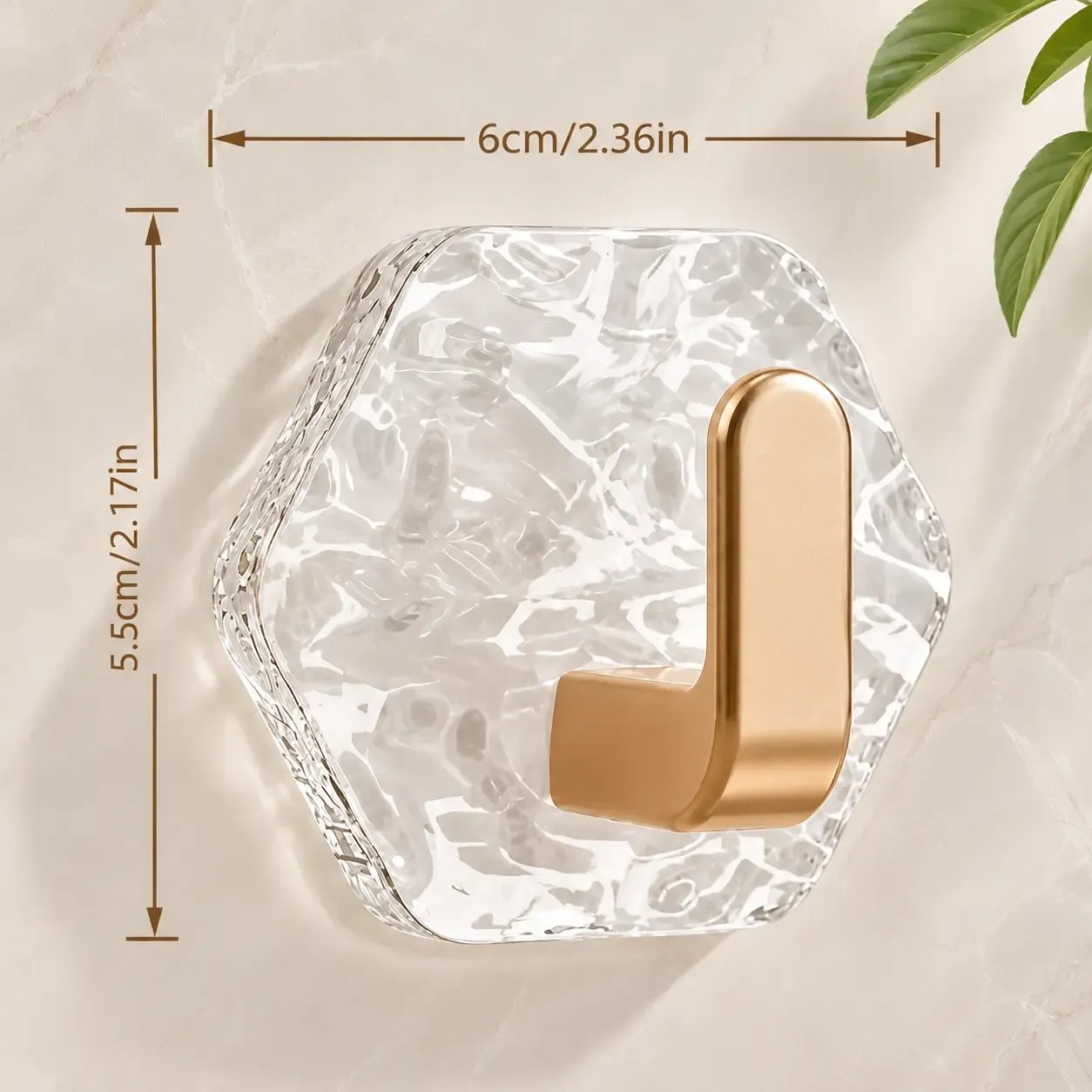 🔥Buy More Save More🔥Heavy-Duty Plastic Self-Adhesive Hexagonal Ripple Hooks