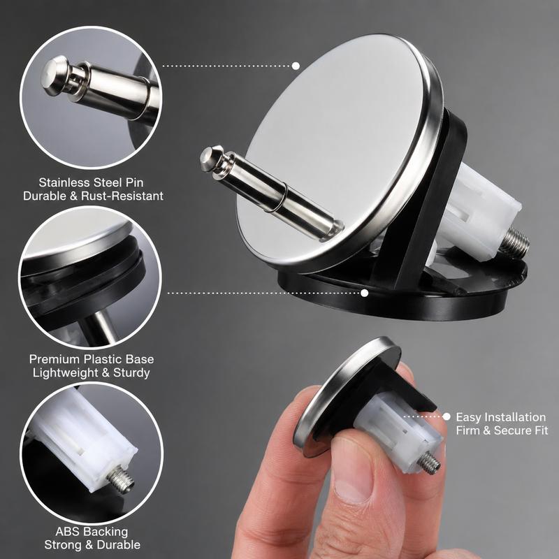 🔩 2-Pack Toilet Seat Expansion Bolts – Stainless Steel Replacement Fasteners