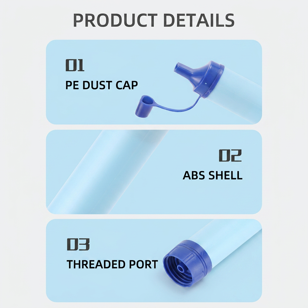 🌊Outdoor water purifier, portable emergency drinking straw