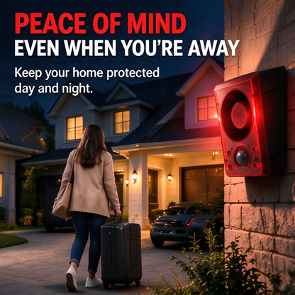 🚨Solar-powered infrared sensor alarm