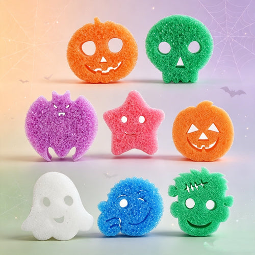 Halloween Series Temperature-Sensitive Sponge with Smile Design