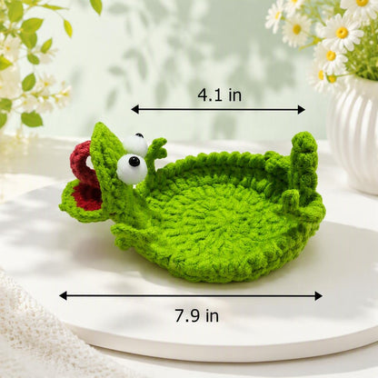 🦎Handmade Crochet Cartoon lizard Coaster