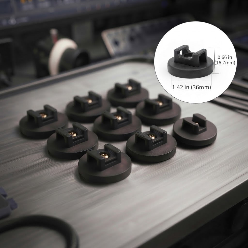 Heavy-Duty Magnetic Cable Tie Mounts(10Pcs)