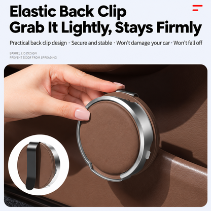🥤Universal Foldable Car Cup Holder with Hooks - Suitable for Bottles, Coffee Cups, and Glasses