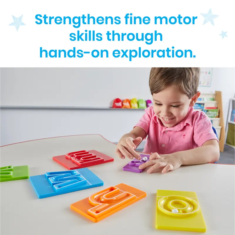 📚🔤Lowercase letter thinking English party board game pinball tracer