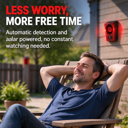 🚨Solar-powered infrared sensor alarm