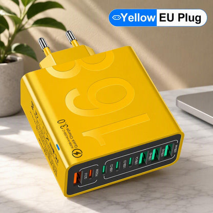 Portable Smart 8-Port Charger, Suitable For A Variety Of Devices