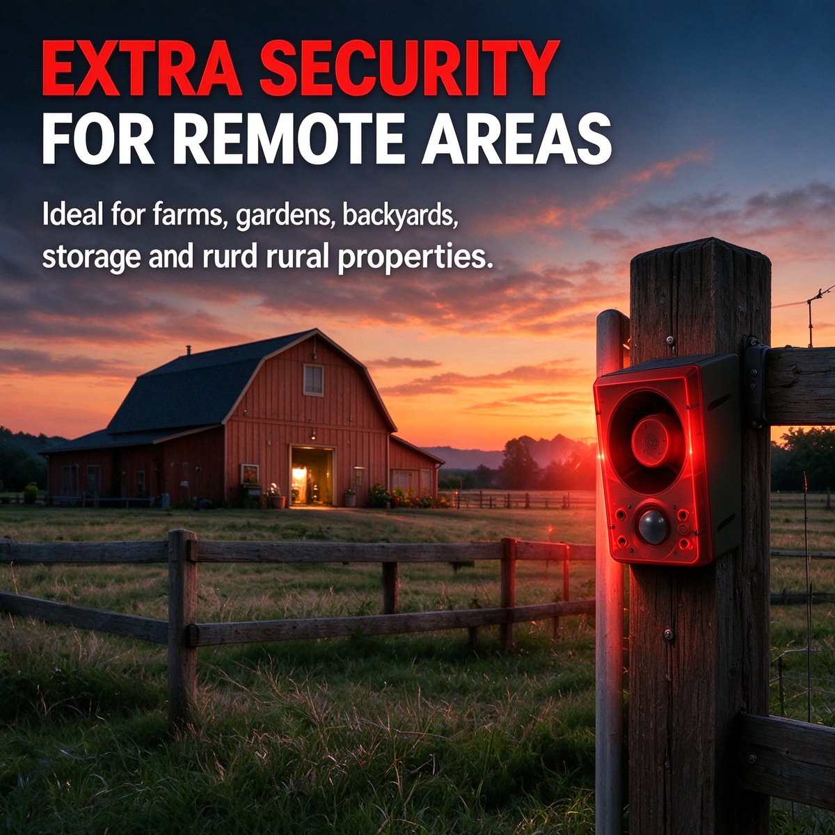 🚨Solar-powered infrared sensor alarm