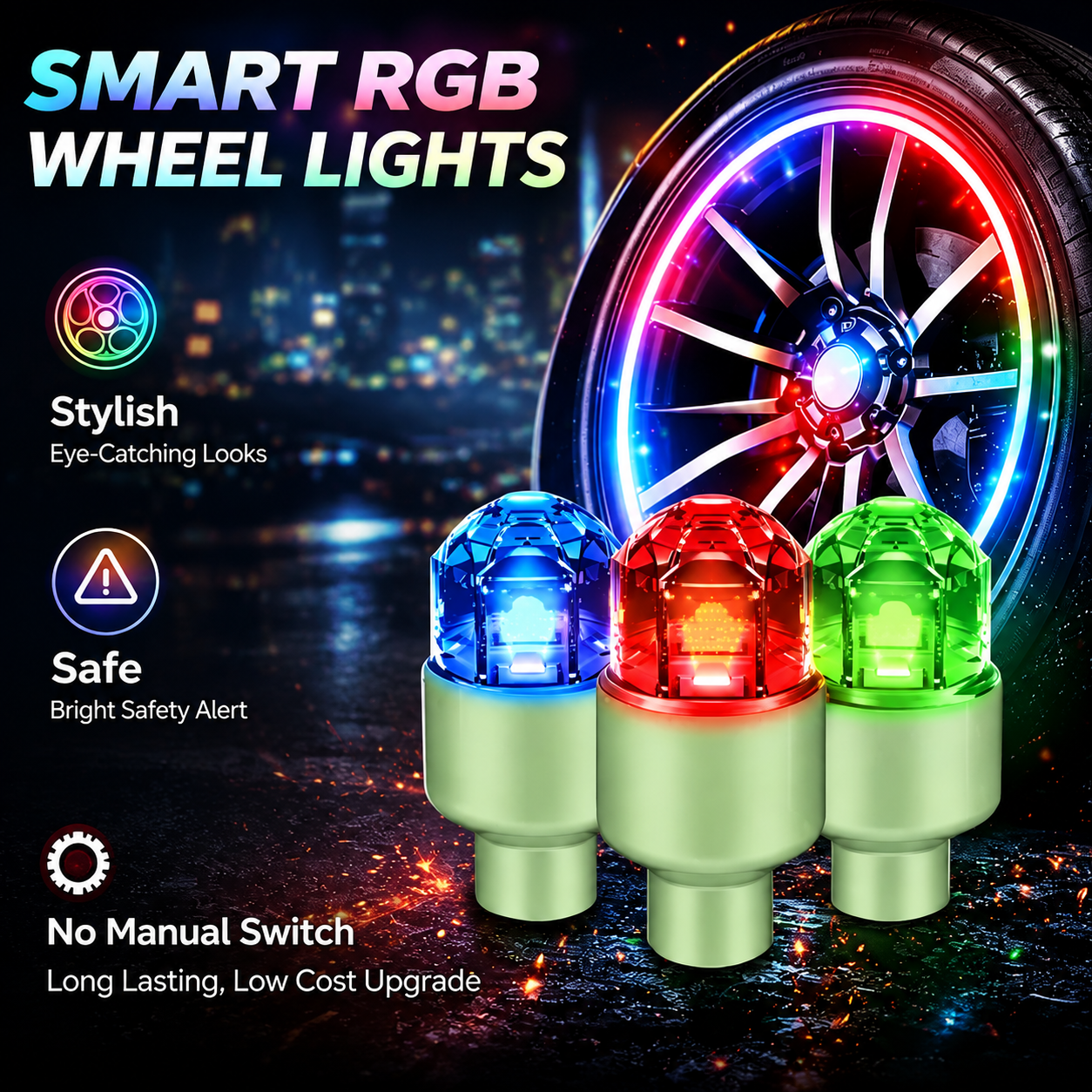 ✨Illuminated car tire valve cap