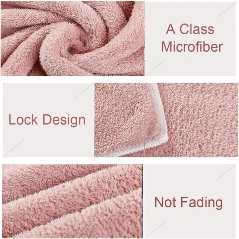 🔥Hot Sale 49% off🌟💆‍♀️ Shiny Light Microfiber Super Absorbent Hair Towel Cap