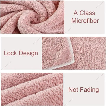 🔥Hot Sale 49% off🌟💆‍♀️ Shiny Light Microfiber Super Absorbent Hair Towel Cap