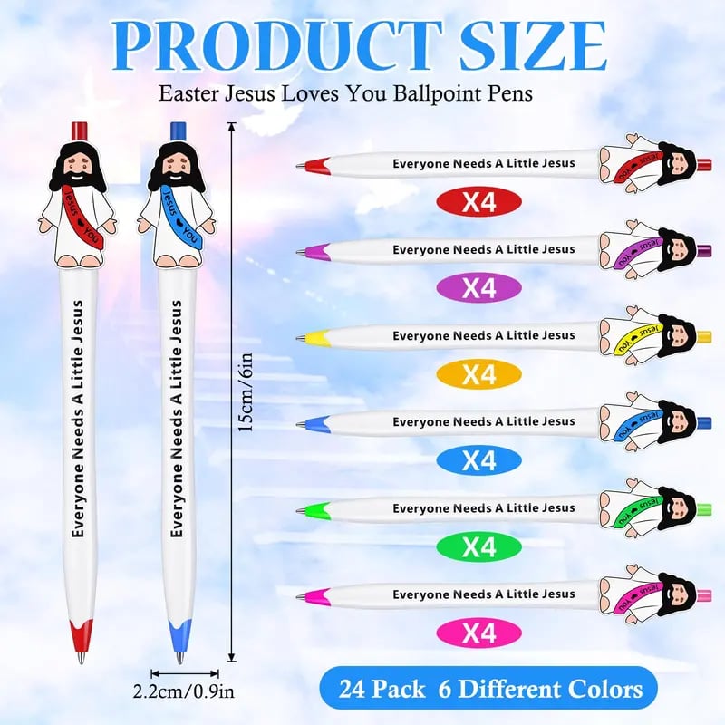 🔥Hot Sale 49% off🌟✝️ Graduation Gifts Bible Verse Ballpoint Pens Jesus Loves You Pens
