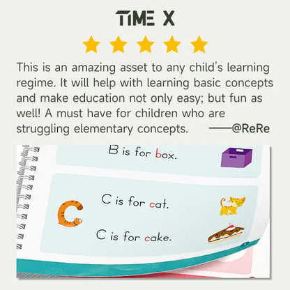 📚 Reusable Grooved Handwriting Workbook for Kids