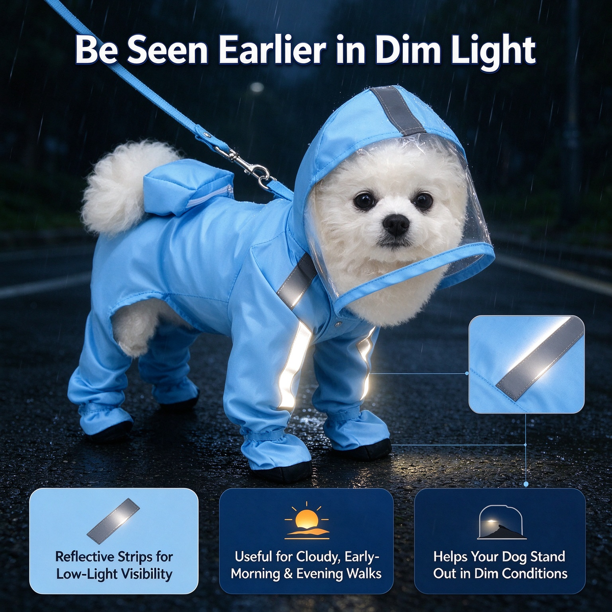 🌧️🐾Full-body dog raincoat