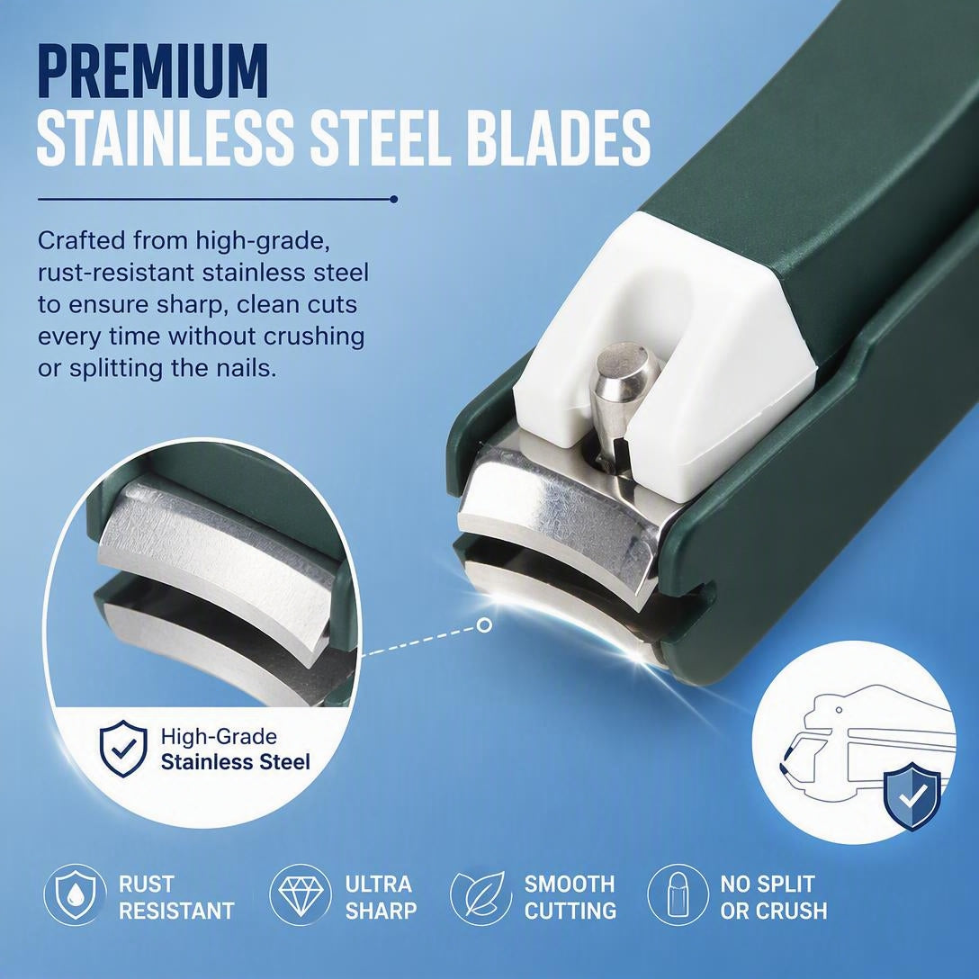 🔍👴Magnifying glass nail clippers – Ideal for Elderly, Adults & Kids Nail Care Tool
