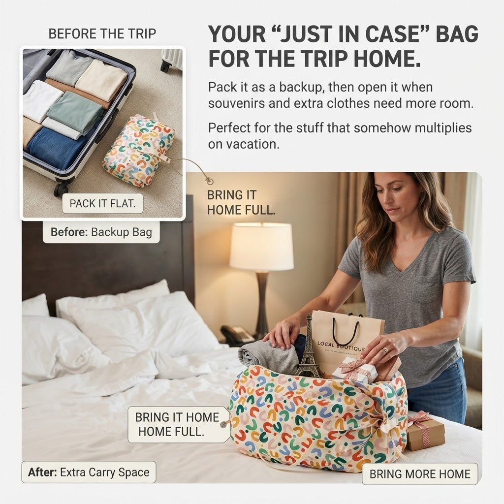 Large-Capacity Foldable Travel Tote