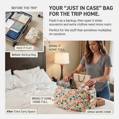 Large-Capacity Foldable Travel Tote