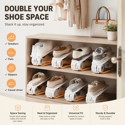 Foldable Space-Saving Shoe Organizer