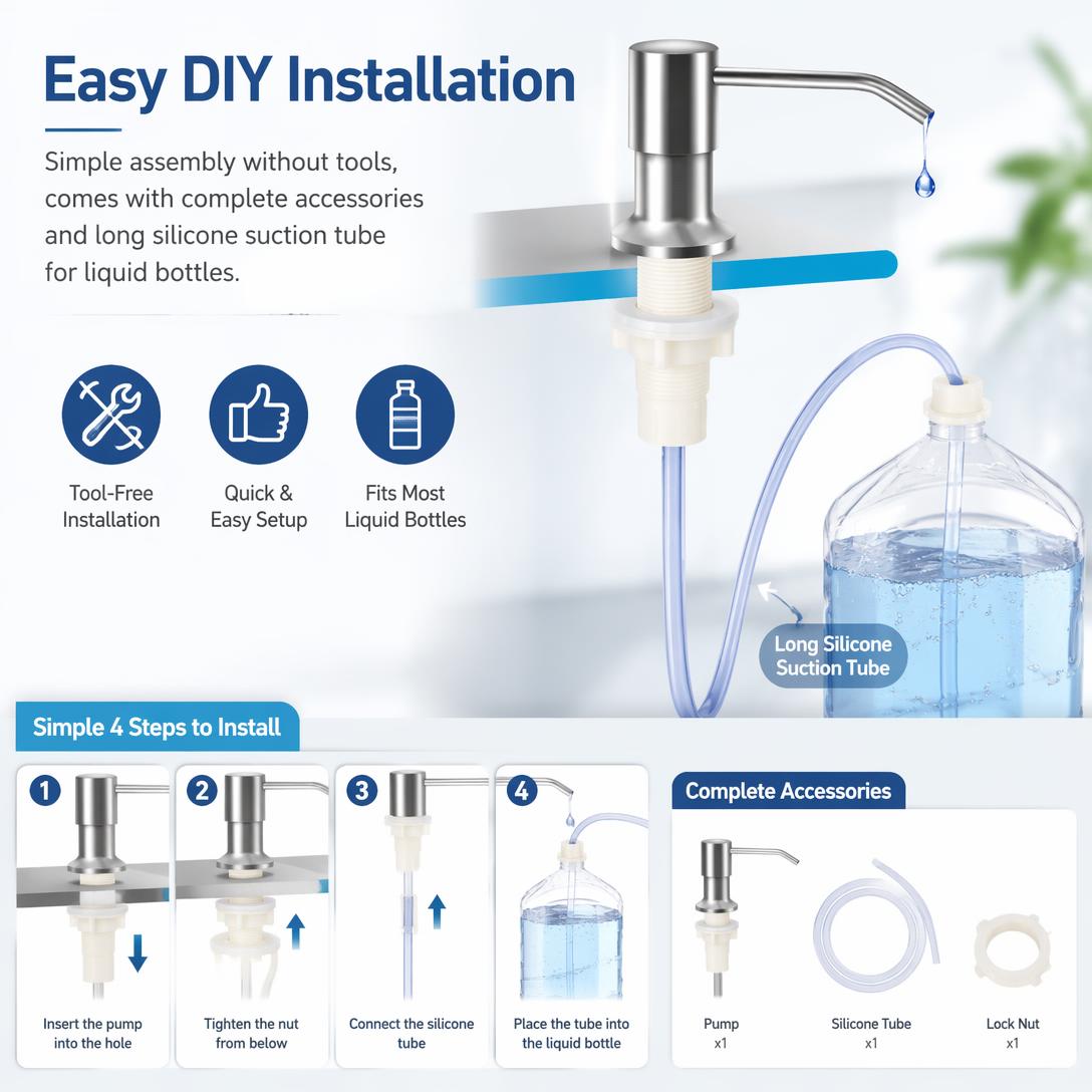 💧Kitchen sink detergent dispenser
