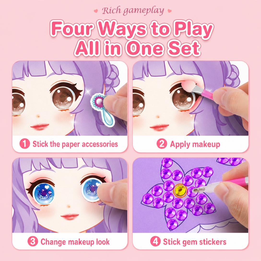💄Princess Makeup Book Craft Set