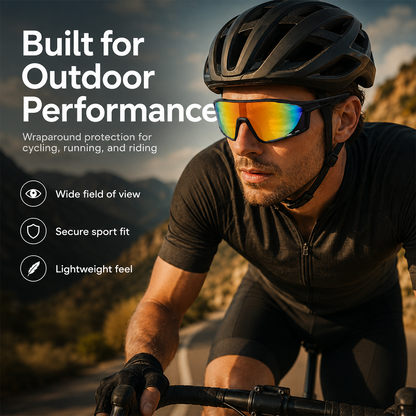 ☀️🕶️ UV400 Photochromic Polarized Safety Glasses with eyewear cases