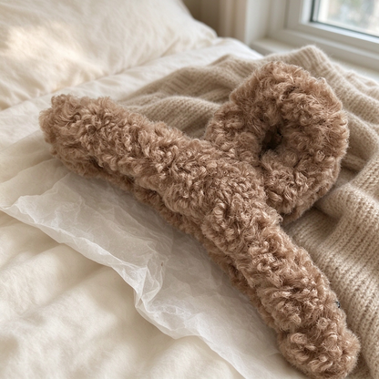 Plush shark claw hair clip