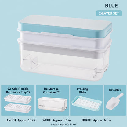 🧊Stackable ice cube tray set - with lid and storage box