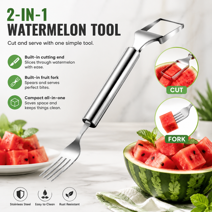 2-in-1 Easy Watermelon Slicer & Fork