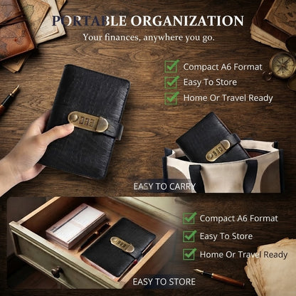 A6 Password-Lock Savings Binder