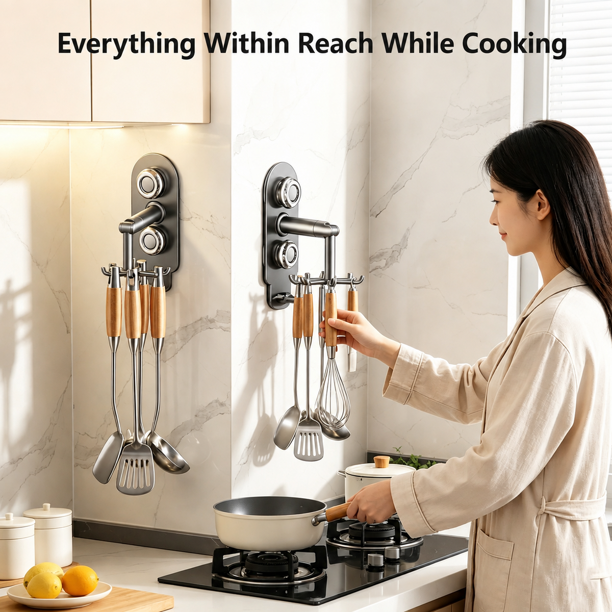 Kitchen rotating hook