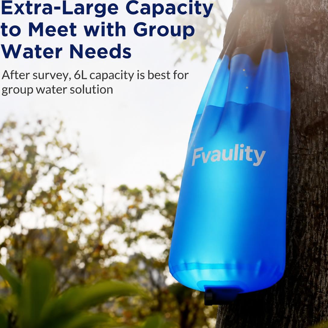 💧⛺6-liter gravity-fed multi-functional camping water purifier