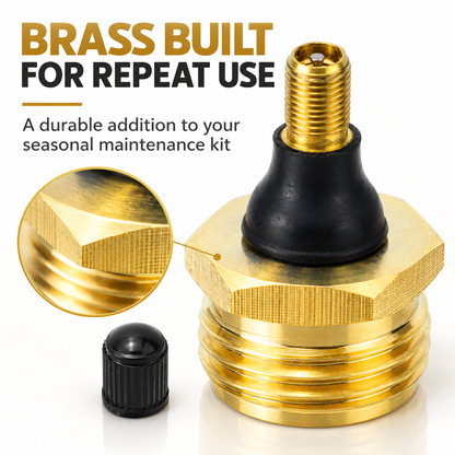 🔩Brass RV Drain Plug – with Drain Valve, for Use with Piping/Hose Lines, Home Care Supplies