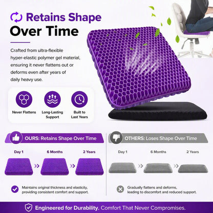 ❄️Breathable gel cooling seat cushion