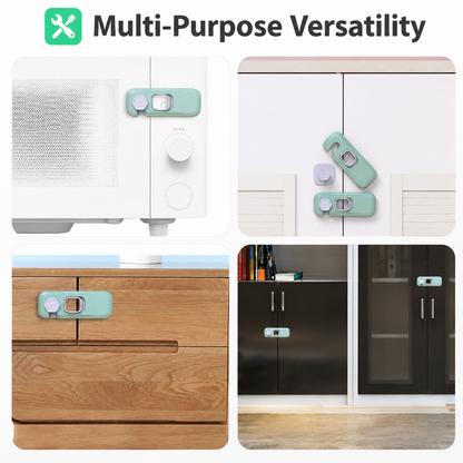 🔒Refrigerator door safety locks (2-pack)