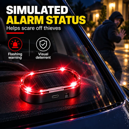 🚨Solar-powered automatic light-sensing LED simulated security warning flashing alarm light